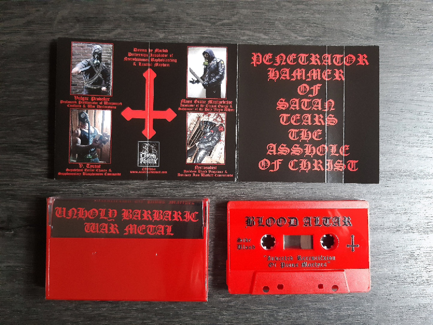 BLOOD ALTAR - Inverted Recrucifixion Of Pious Martyrs Tape