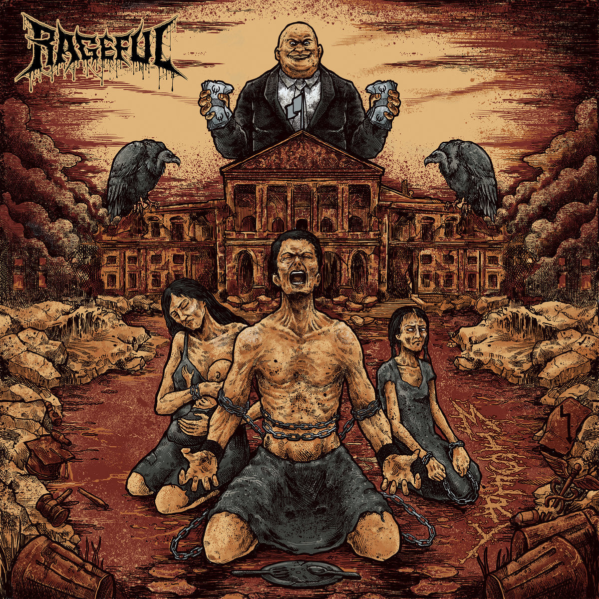 RAGEFUL / RUTTENSKALLE - Misery | Disgorged Exsanguination CD