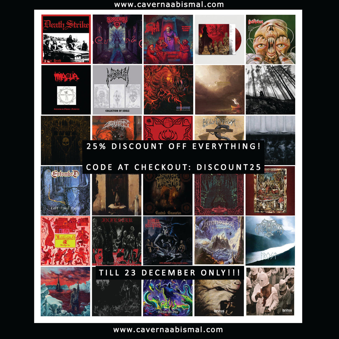 25% OFF EVERYTHING — STARTS NOW!