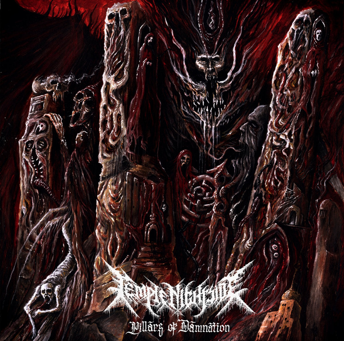 TEMPLE NIGHTSIDE - Pillars Of Damnation CD